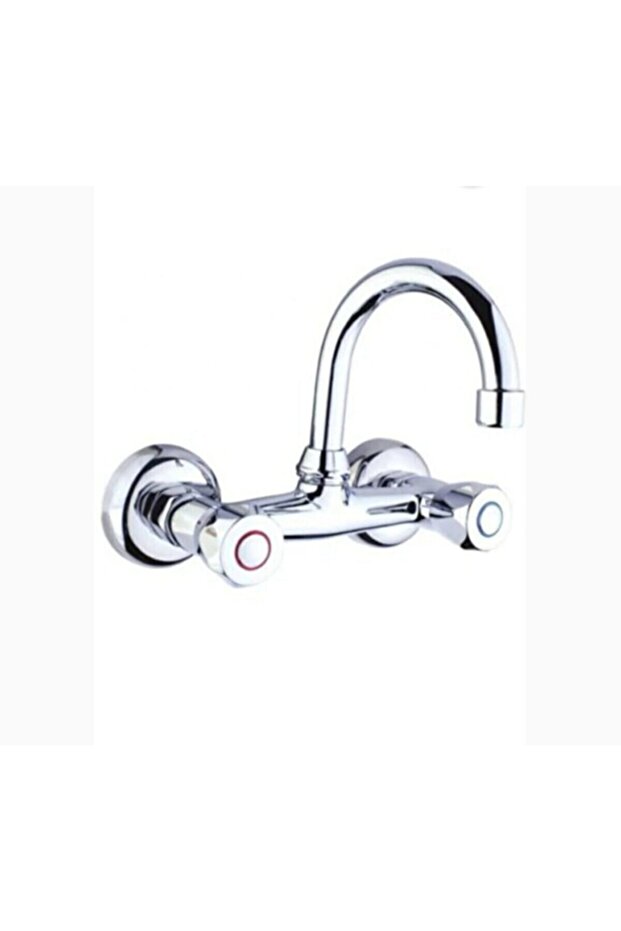 Krw Classic Wall Flip Hot Cold Kitchen Sink with Entryway