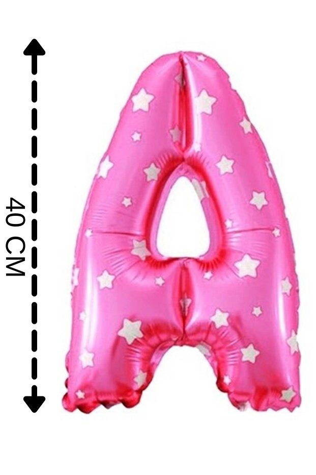 Foil Balloon Letter A Helium Balloon 40 Cm Pink Color