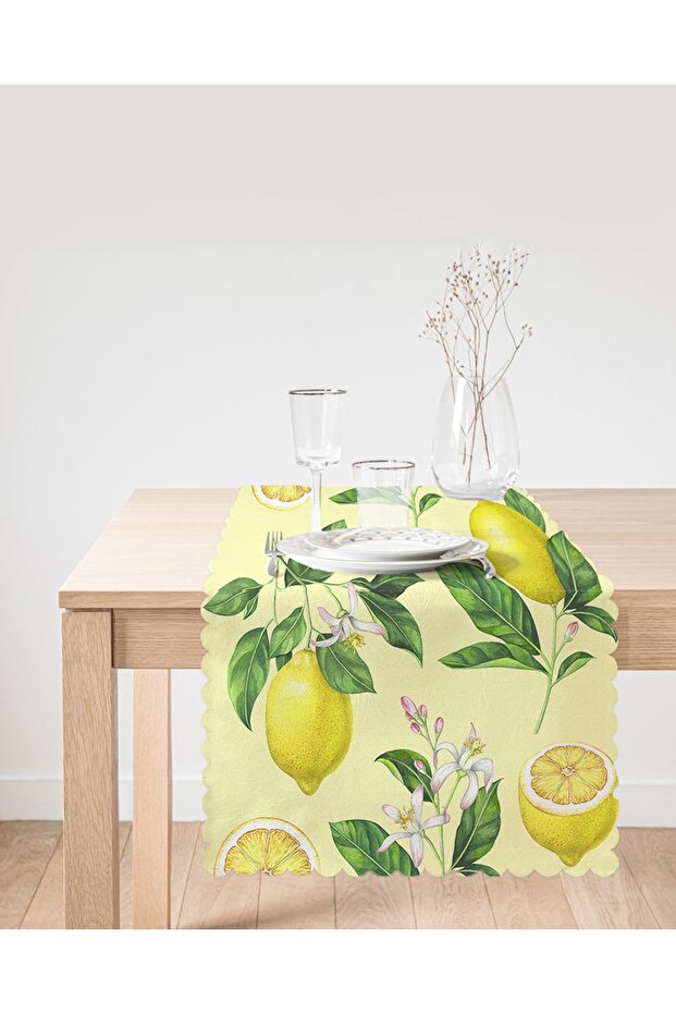 Special Design Lemon Pattern Decorative Runner - 2