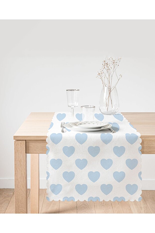 Heart Pattern Digital Printed Runner - 2