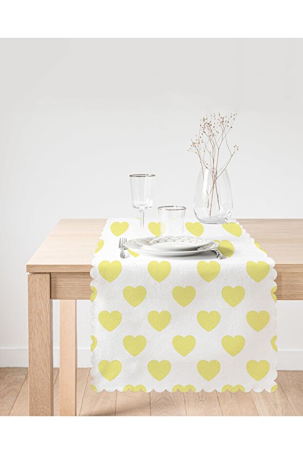 Heart Pattern Digital Printed Runner - 2