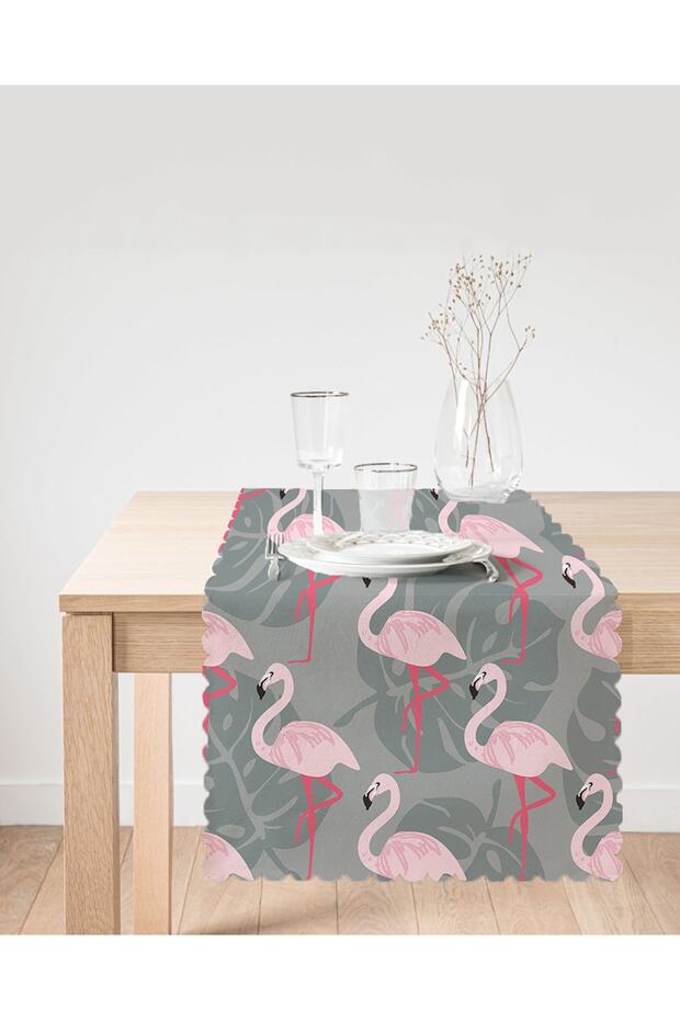 Flamingo Patterned Digital Printed Runner - 2