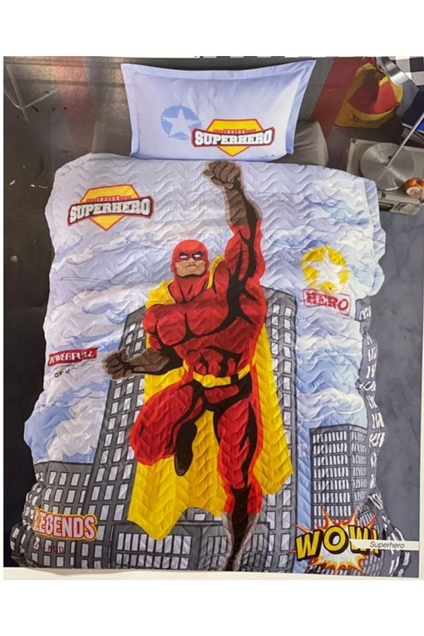 Ranforce Dört Mevsim Set Tek Kişilik Superhero V1 Gri - 1