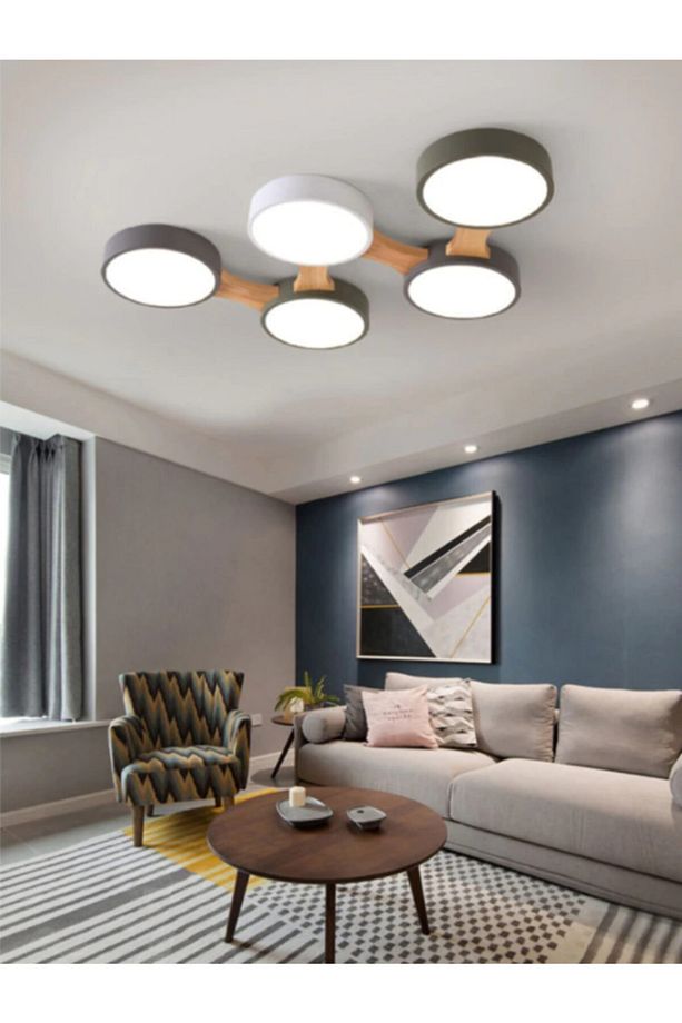 Minimalist Modern Led 5’li Avize - 1
