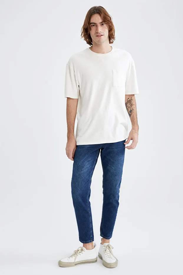 Regular Tapered Fit Jean Pantolon - 3