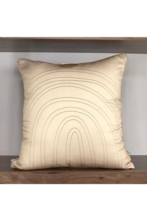 E935 Double Sided Patterned Throw Pillow Cover with Piping on the Edges