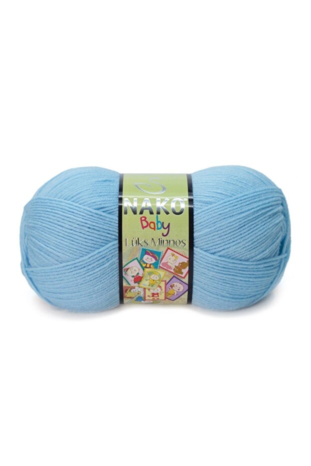 Minnoş 214 Baby Luxury - Horizon Blue, 100 Gr.Hand Knitting Yarn