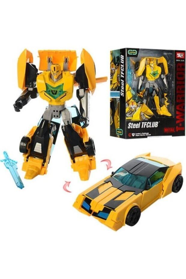 Robot Olan Araba Kutulu Robot Bumblebee - 4