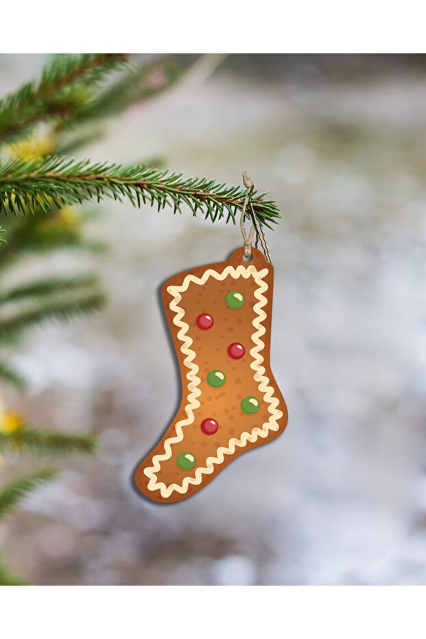 مجموعة ديكور شجرة عيد الميلاد مكونة من 4 قطع MDF - 2