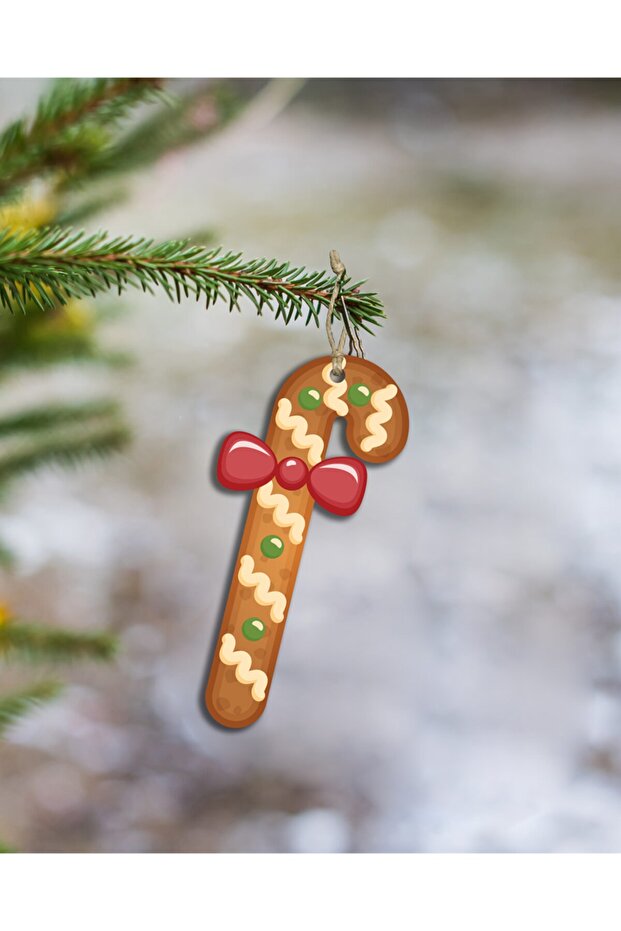 مجموعة ديكور شجرة عيد الميلاد مكونة من 4 قطع MDF - 3