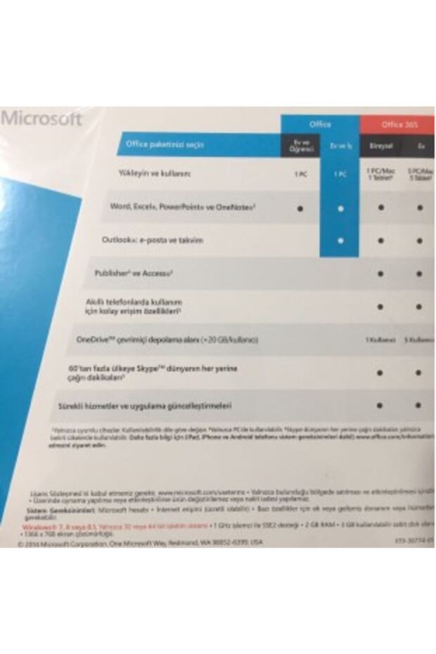 Office 2013 Ev Ve Iş Türkçe T5d-01781 Ofis Yazılım - 2