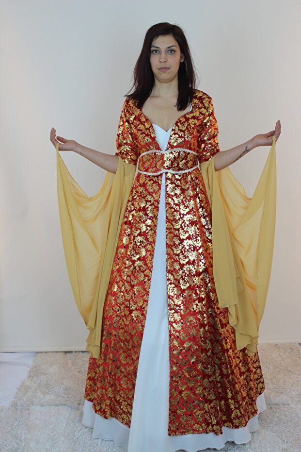 Özel Tasarım Varak Baskı Kaftan - 2