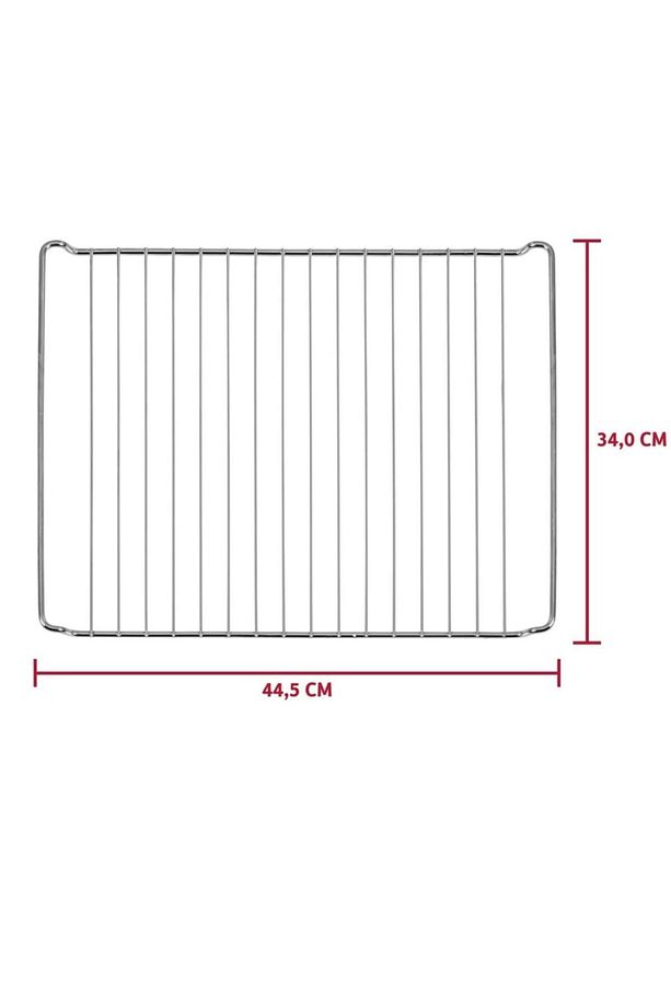 Ankastre Fırın Tepsisi Ve Fırın Izgara Teli 2'li Set 44,5 X 37,5 X 3 Cm - 3