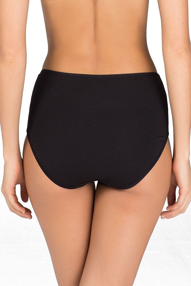 Kadın Siyah Basic Maxi 2'li Külot - 3