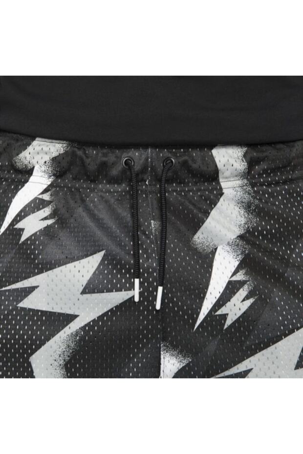 Jordan Jumpman Air Printed Mesh Erkek Şort - Siyah - Cz4757-010 - 4