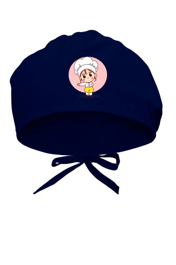Cute Chef Printed Surgical Bonnet - Doctor and Nurse Bonnet Hospital Bonnet