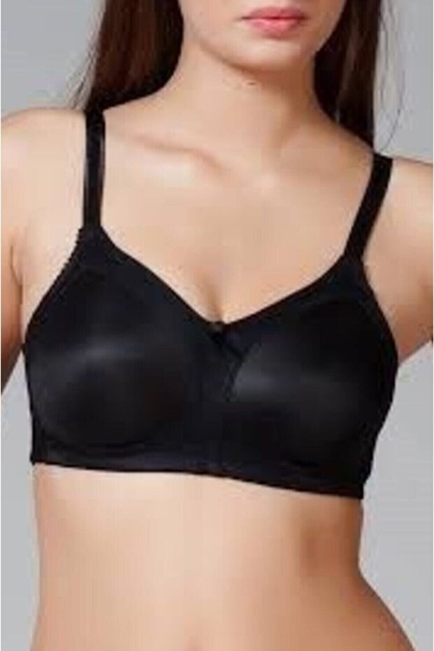 1910 Women's Unpadded Underwire-Free Gathering Bra-Black