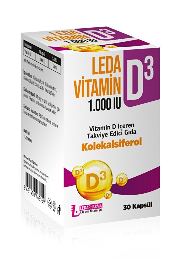 Ledavit D3 1000ıu 30 Kapsül - 1
