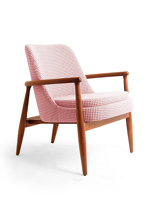 Kaz Ayağı Kırmızı Berjer - 1