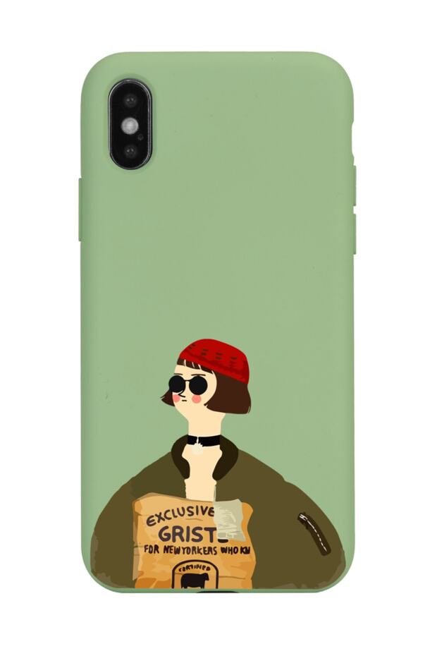 iPhone X - XS Compatible Mathilda Designed Green Launch Phone Case