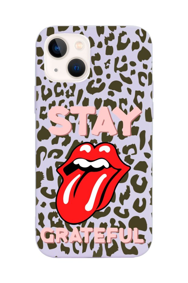 iPhone 13 Compatible Stay Grateful Design Lilac Launch Phone Case