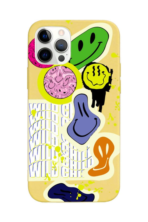 iPhone 12 Pro Max Compatible You Can Sad Smile Design Yellow Launch Phone Case