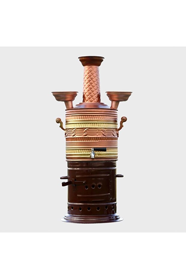 10 Lt Sobalı Bakır Semaver - 1