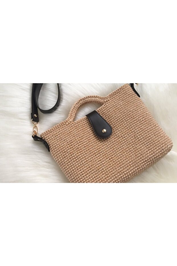 Polyester Makrome Ipi Kahverengi Çanta Supla Tepsi Ipi 1 Adet 100gr. - 2