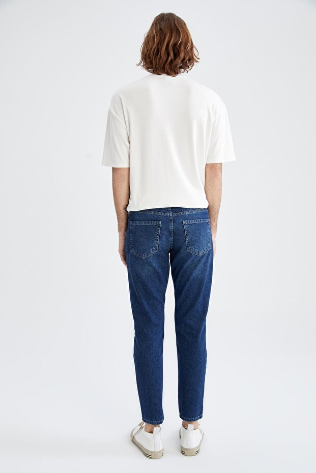 Regular Tapered Fit Jean Pantolon - 5