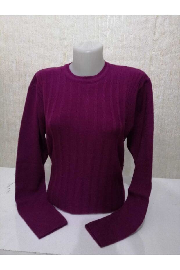 Pulover violet de damă - 1