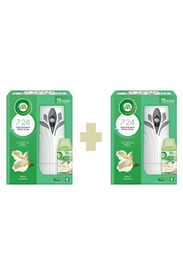 Oda Kokusu Otomatik Sprey Makine + Yedek 250 Ml Bahar Çiçekleri 70 Güne Kadar Etkili*2 Adet - 1