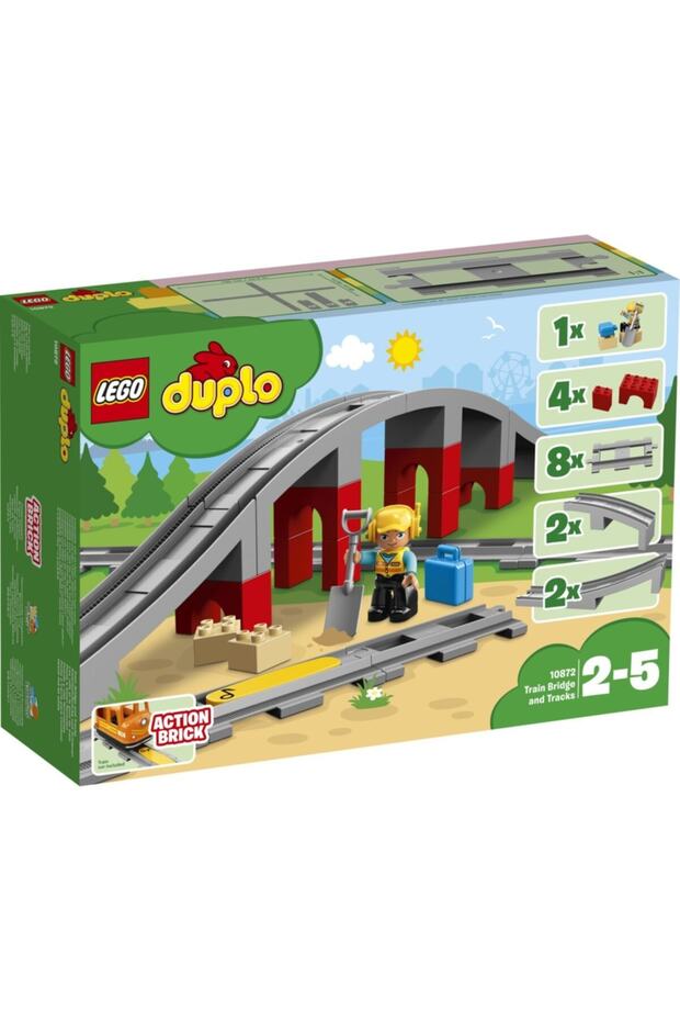 Duplo Tren Köprüsü Ve Rayları 10872 - 2