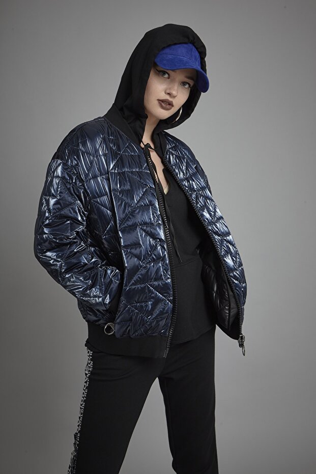 Kapitoneli Şişme Mont - 3