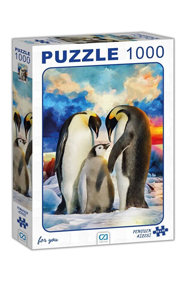 Penguen Ailesi Puzzle 1000 Parça - 1