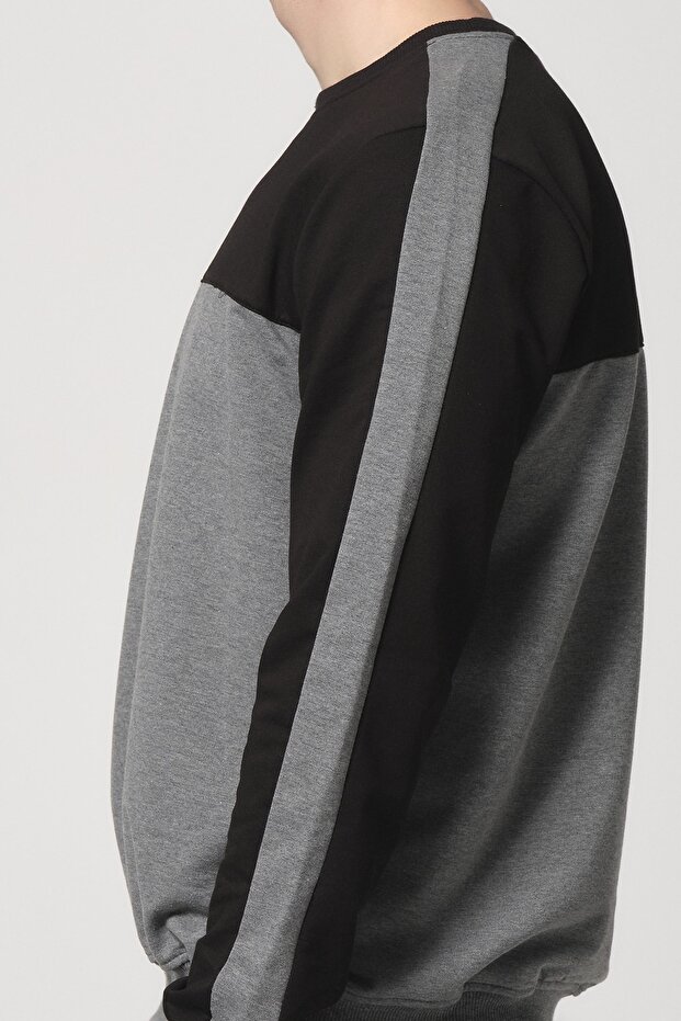 Erkek Detaylı Basic Eşofman Takımı Siyah - 7