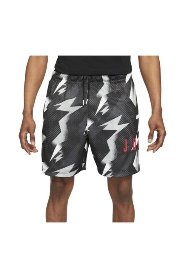 Jordan Jumpman Air Printed Mesh Erkek Şort - Siyah - Cz4757-010 - 6