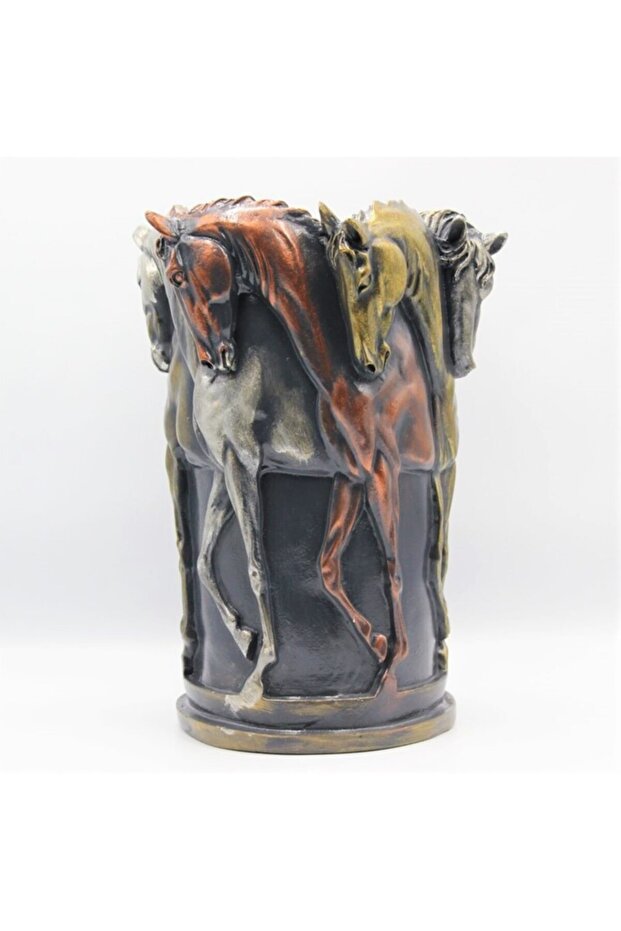 Atlı Antrasit Vazo - 1