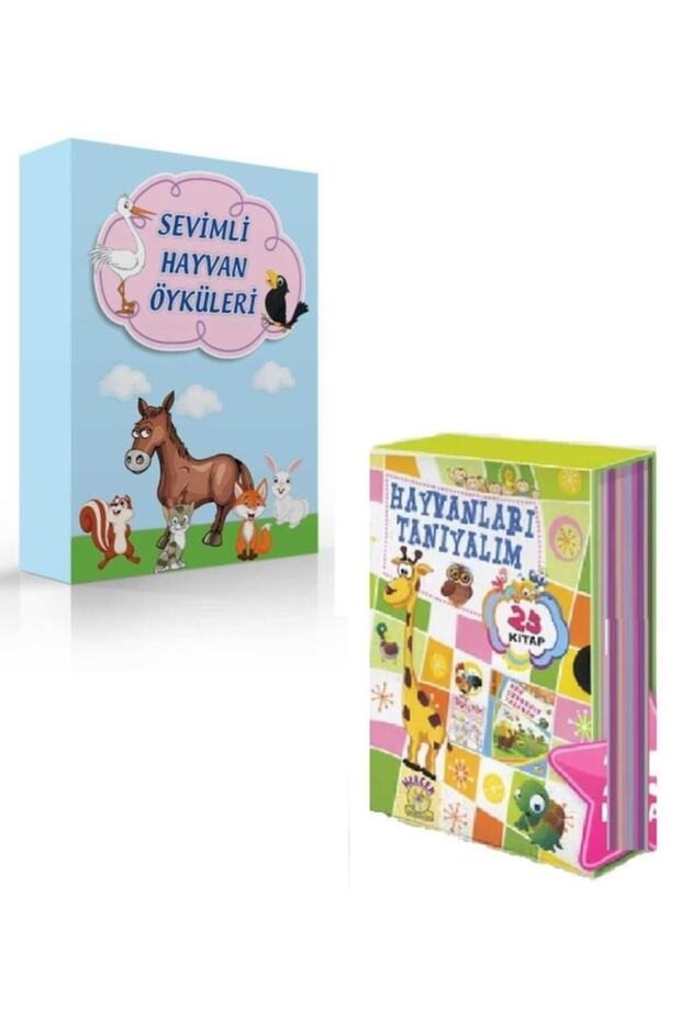 Tandem 1. Sınıf Sevimli Hayvan Öyküleri + Hayvanları Tanıyalım Hikaye Seti 45 Kitap