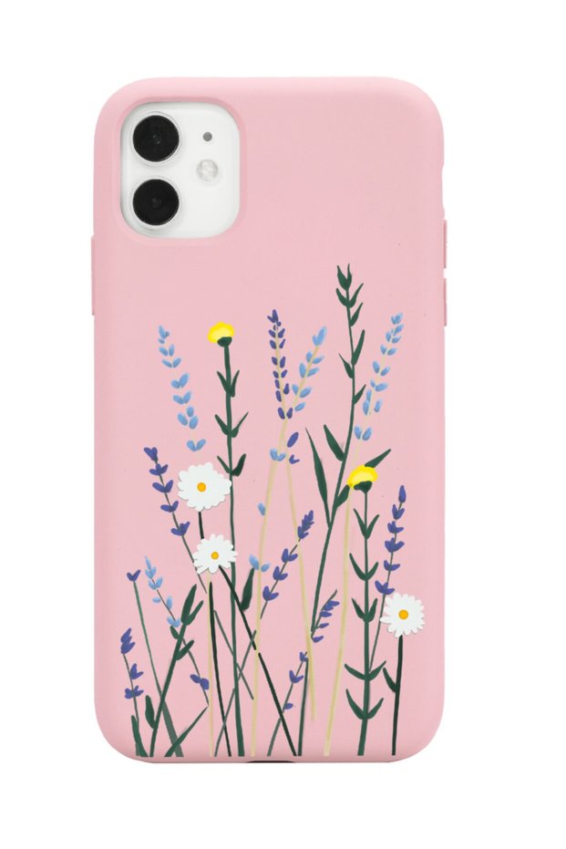 iPhone 11 Compatible Softy Lavenders Designed Powder Launch Phone Case