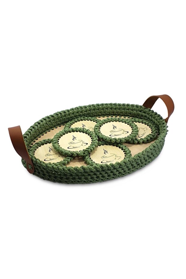 Polyester Makrome Ipi Kahverengi Çanta Supla Tepsi Ipi 1 Adet 100gr. - 5