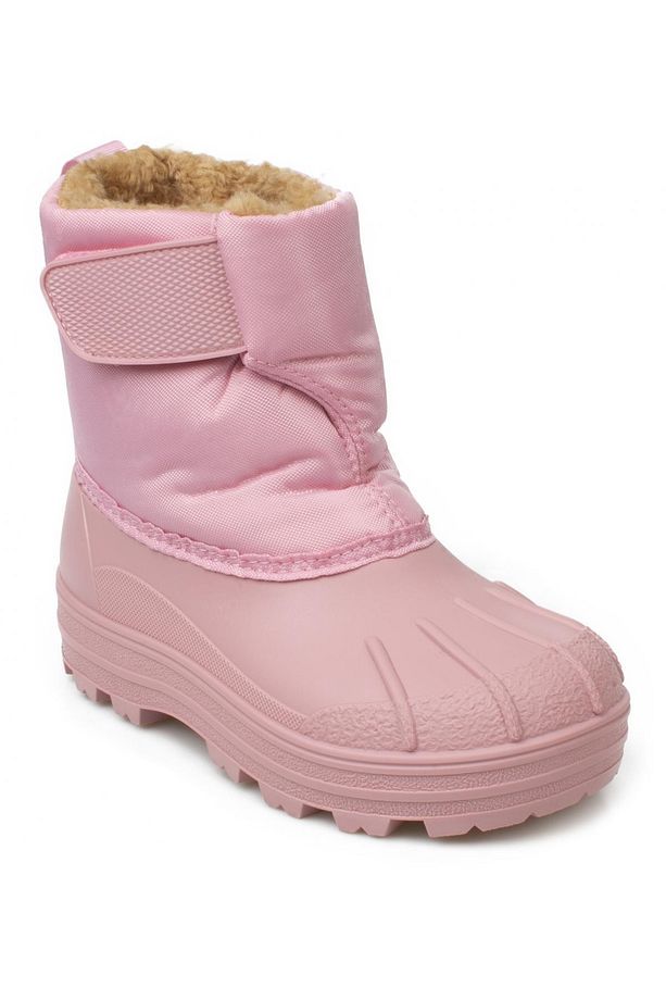W10259 Neu Çocuk Kürklü Pembe Bot - 1