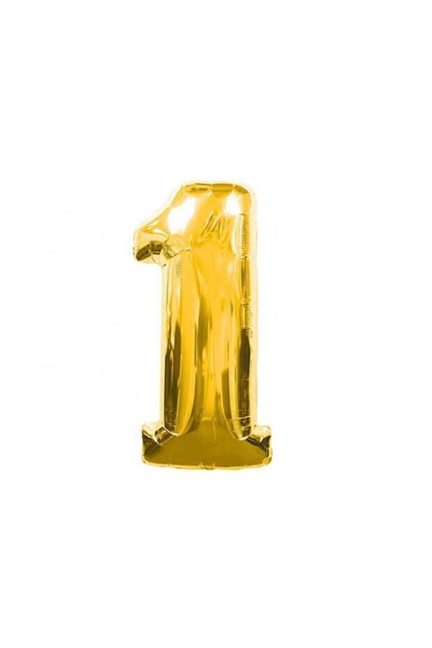 1 Figure Foil Balloon Gold Color 36 Cm