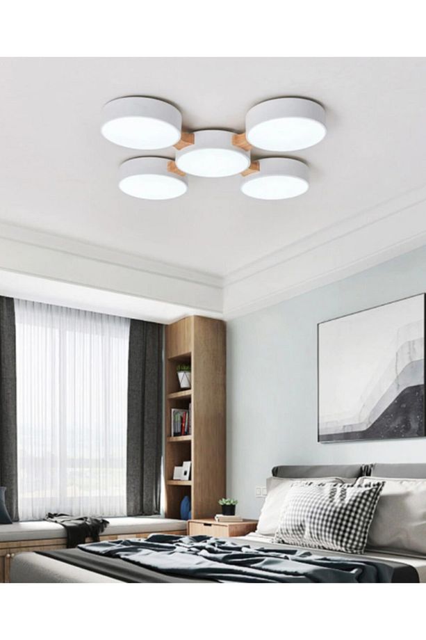 Minimalist Modern Led 5’li Avize-- - 1