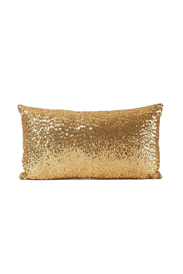 Gold Sequined Throw Pillow Cover 43*43