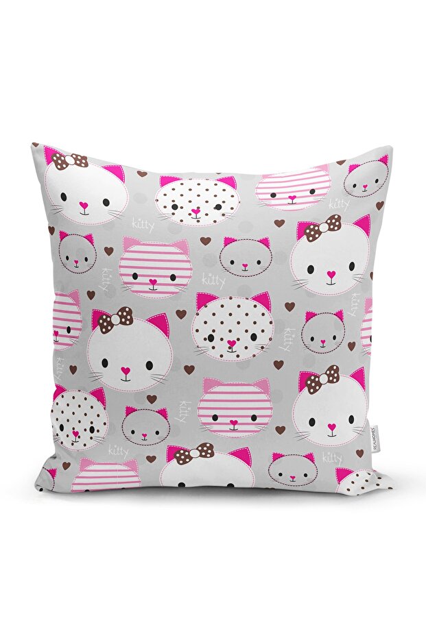 Hello Kitty Motif Digital Printed Modern Pillow Cushion Cover