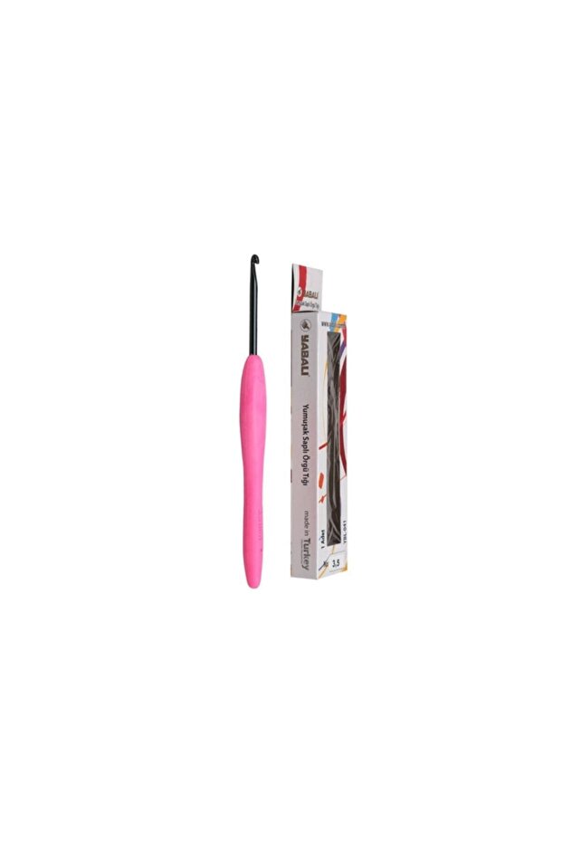 Yabalı 3.5 mm Soft Strappy Crochet Hook - New Generation Black Tip Crochet Hook