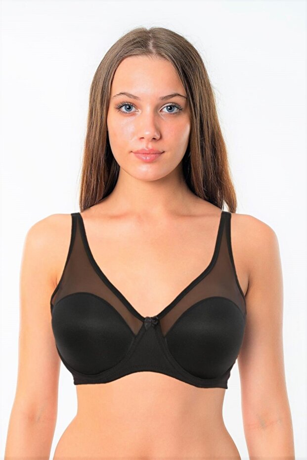 حمالة صدر نسائية سوداء اللون من Underwire غير مدعومة