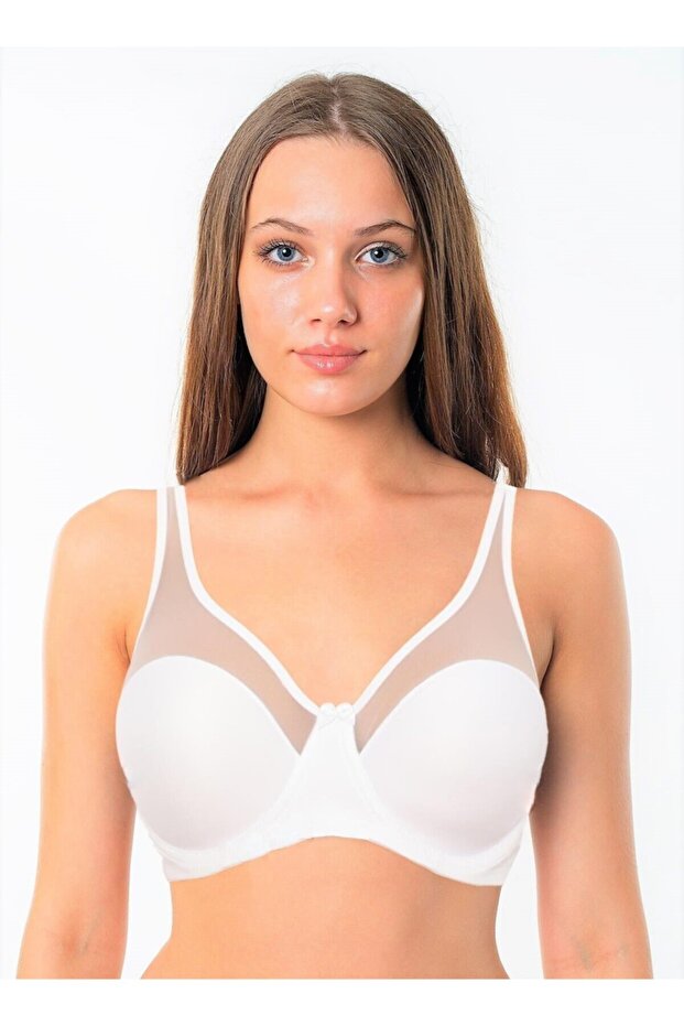 حمالة صدر نسائية باللون الأبيض من Underwire غير مدعومة