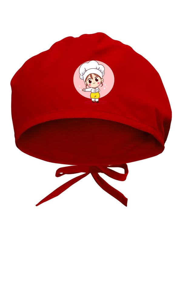 Cute Chef Printed Surgical Cap - Doctor Nurse Cap Hospital Cap
