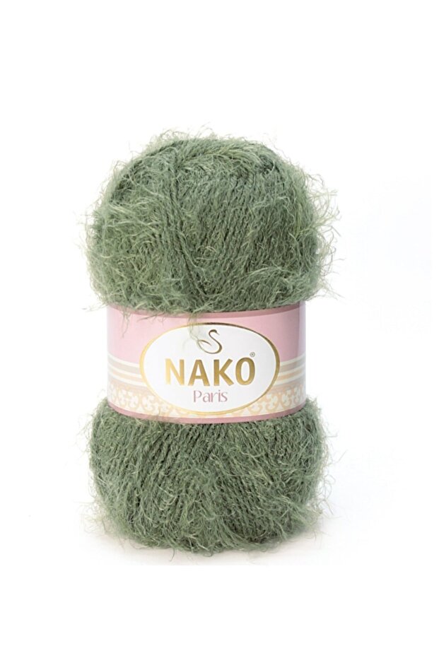 ( 5 Pieces ) Paris 45 Green Hand Knitted Threads Vest Cardigan Beret Floss Scarf Sweater Thread